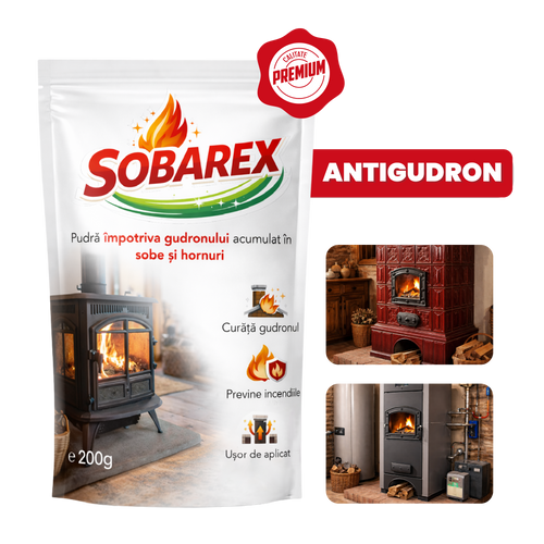 Sobarex - Pudră pentru curățat sobe și hornuri | 200 g