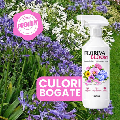 Floriva Bloom - Îngrășământ Bio pentru Plante cu Flori, Tratament pentru rădăcini și frunze