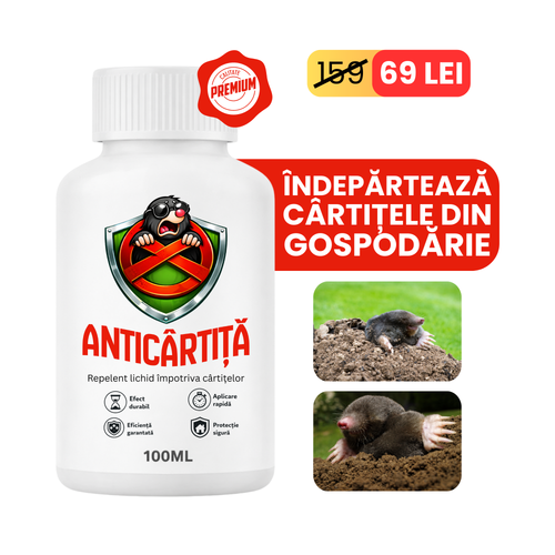 Anticârtiță - Repelent natural concentrat împotriva cârtițelor | 100 ml